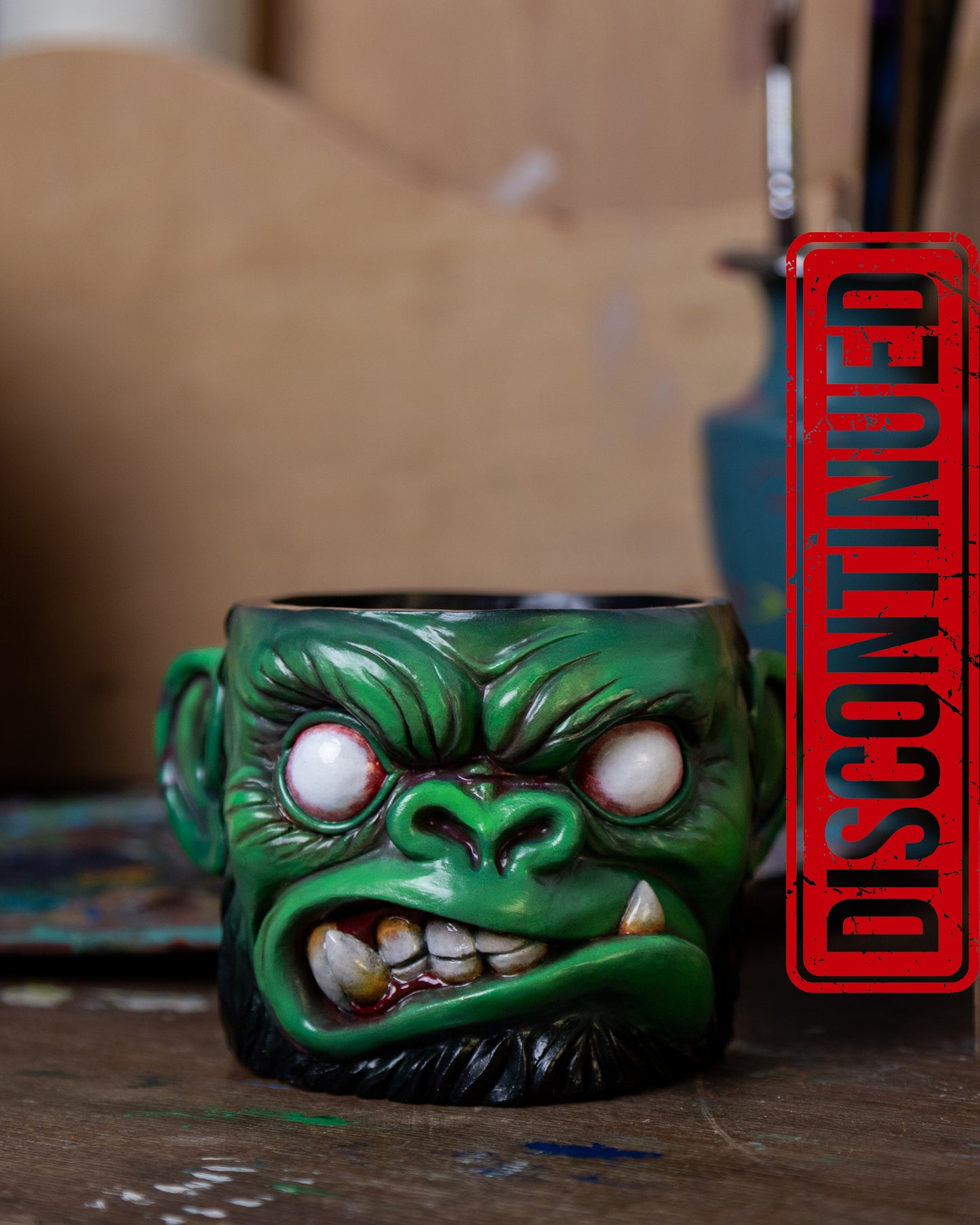 Zombie Ape resin pot