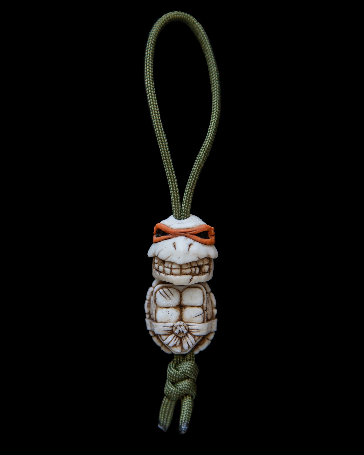 Set of 2 beads: turtle skull+shell