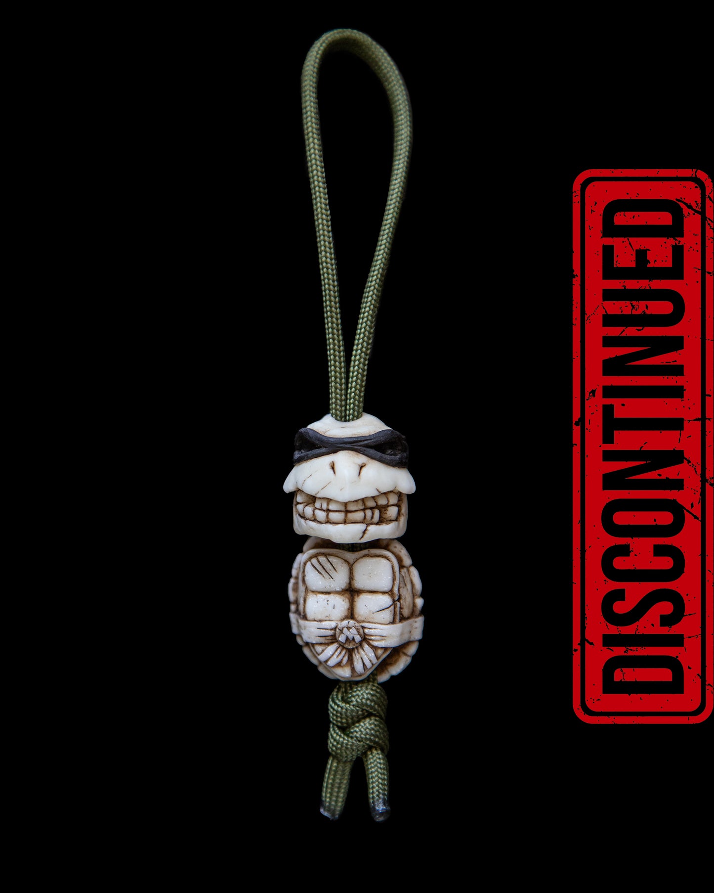 Set of 2 beads: turtle skull+shell