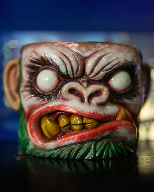Clown Ape resin pot