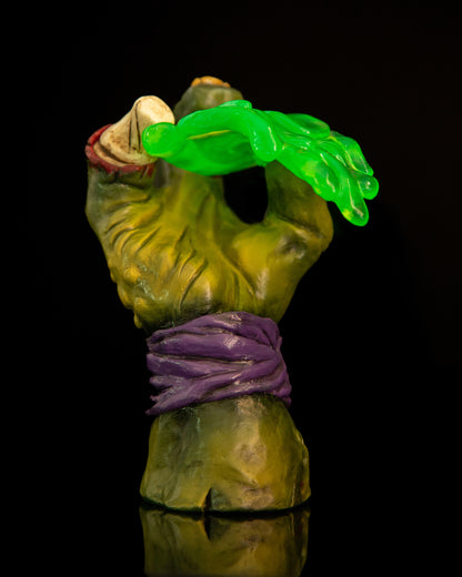 tmnt, teenage mutant ninja turtles, slash, pizza, zombie, apes art, handmade, collection, fan art