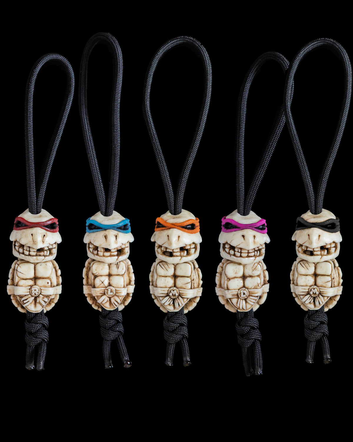 Set of 2 beads: turtle skull+shell (PRE-ORDER)
