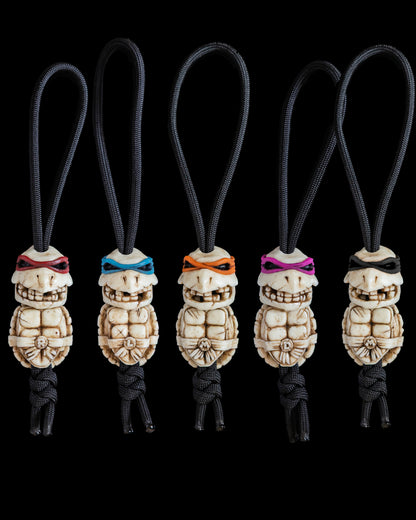 Set of 2 beads: turtle skull+shell (PRE-ORDER)