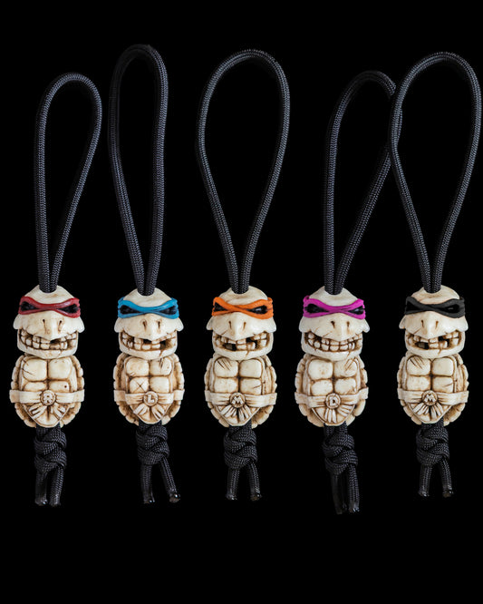 Set of 2 beads: turtle skull+shell (PRE-ORDER)