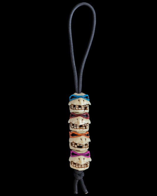 Set of 4 brothers skull beads (PRE-ORDER)