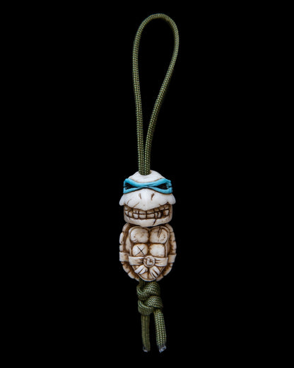 Set of 2 beads: turtle skull+shell
