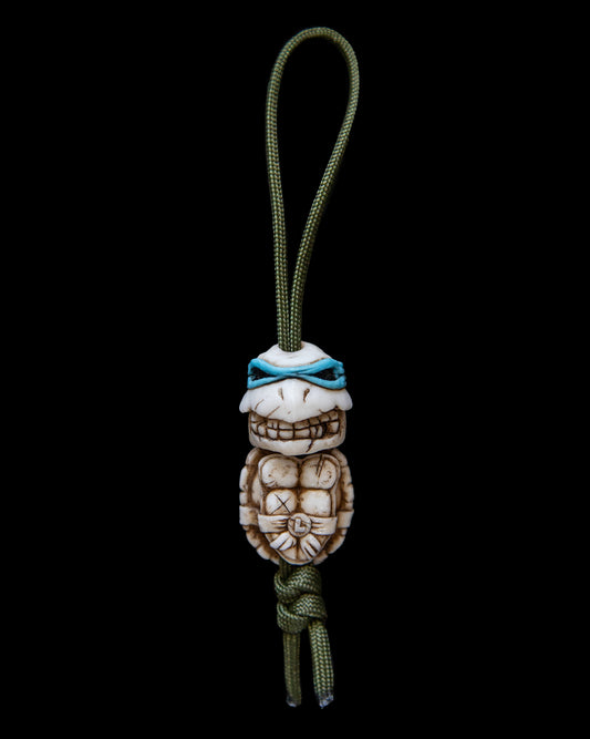 Set of 2 beads: turtle skull+shell