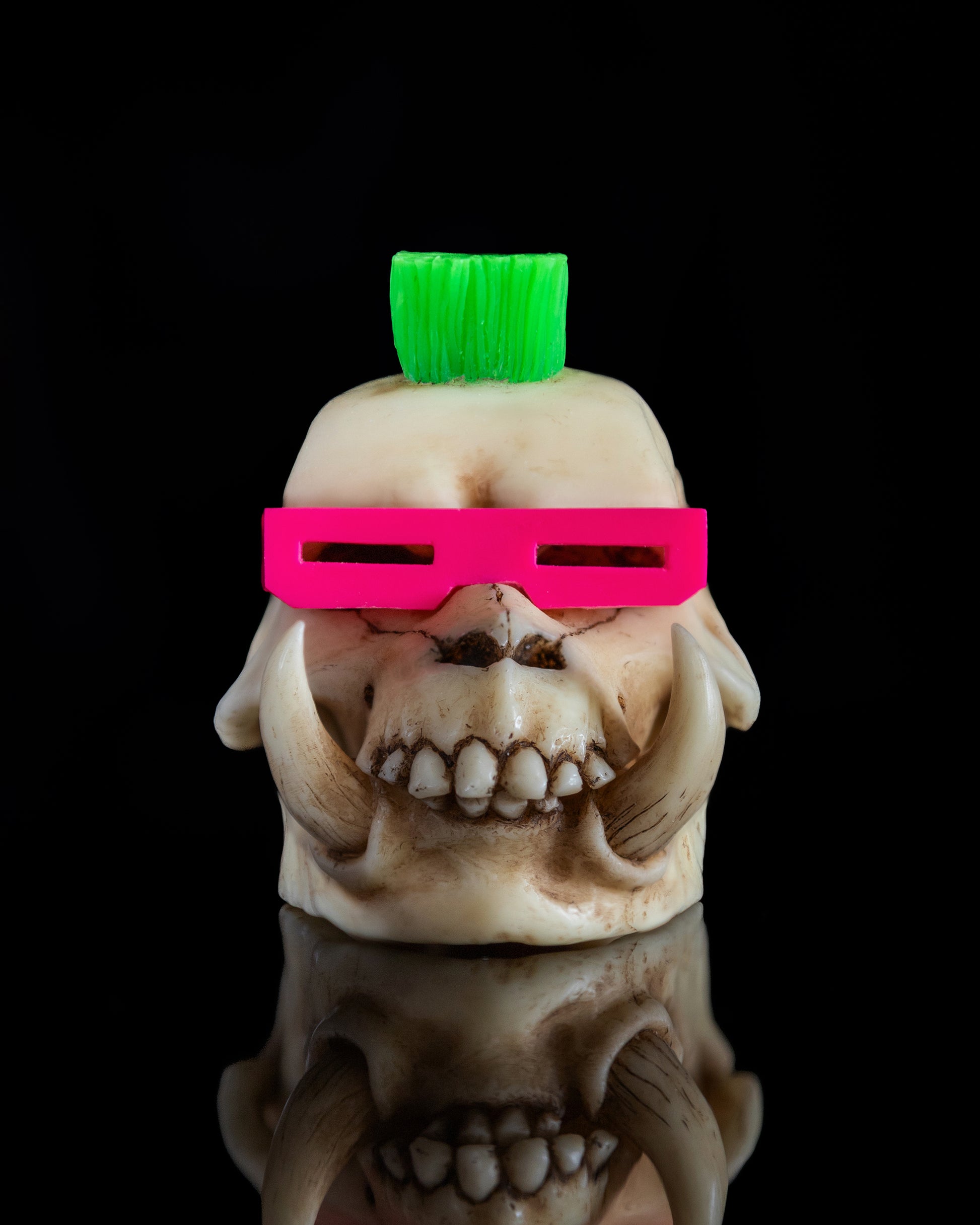 tmnt, fan art, bebop skull, wild boar skull, teenage mutant ninja turtles, collection, toys, figurine, handmade