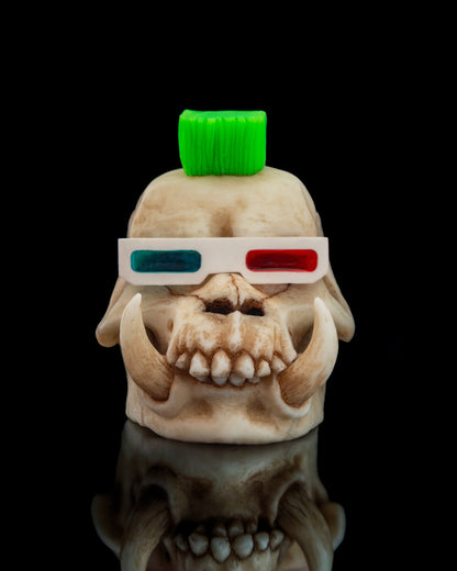 tmnt, fan art, bebop skull, wild boar skull, teenage mutant ninja turtles, collection, toys, figurine, handmade
