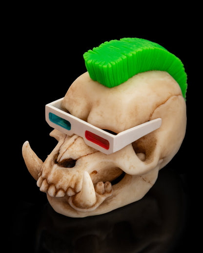 tmnt, fan art, bebop skull, wild boar skull, teenage mutant ninja turtles, collection, toys, figurine, handmade
