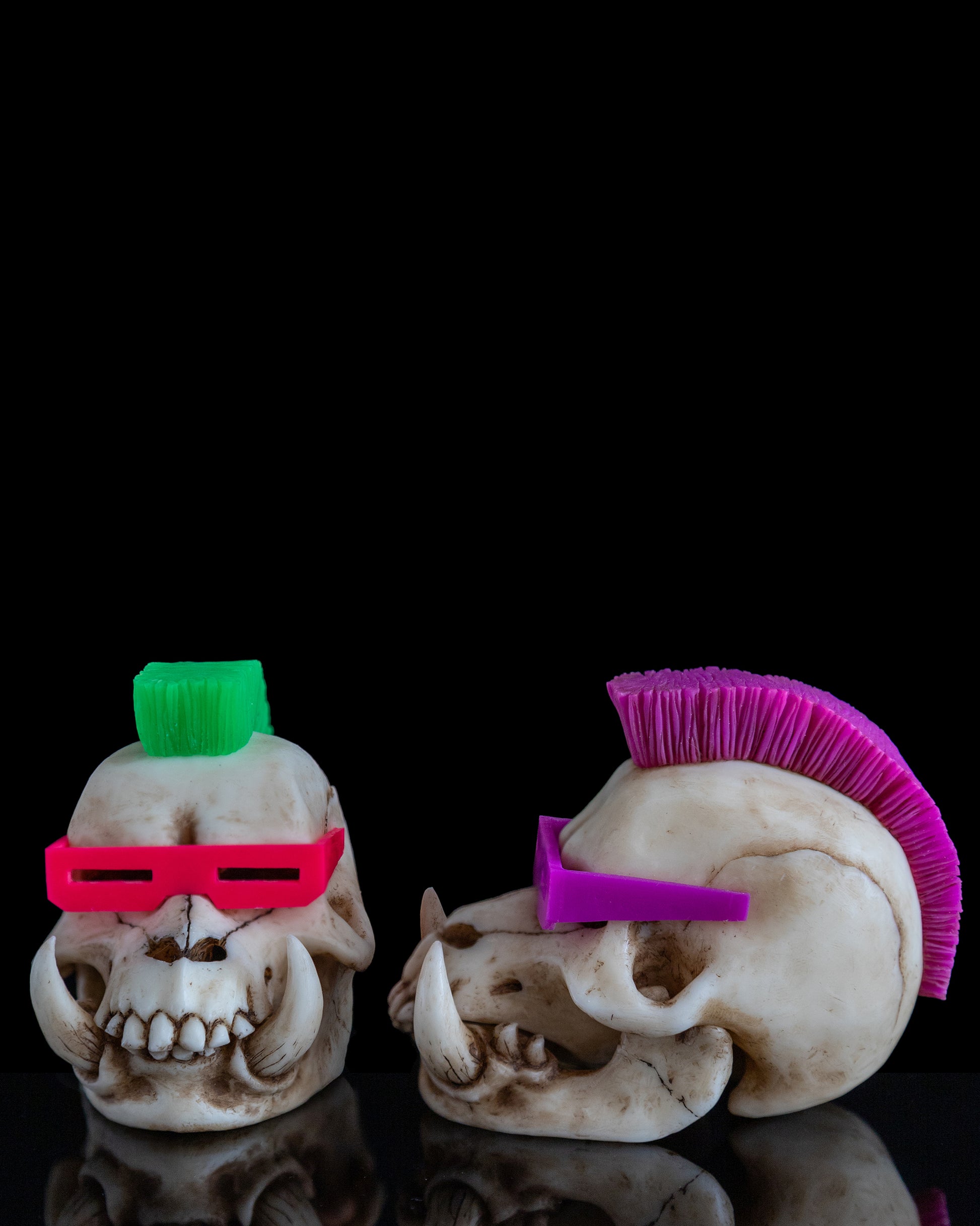 tmnt, fan art, bebop skull, wild boar skull, teenage mutant ninja turtles, collection, toys, figurine, handmade