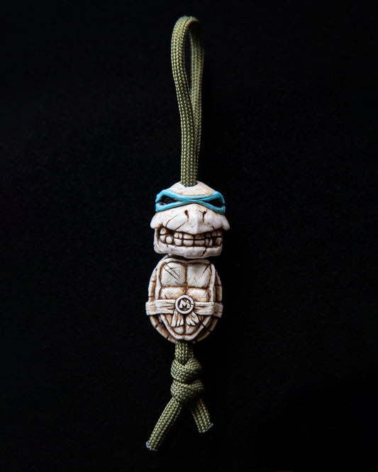 Set of 2 beads: turtle skull+shell