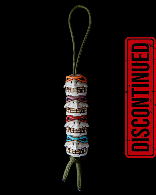 Set of 4 brothers skull beads
