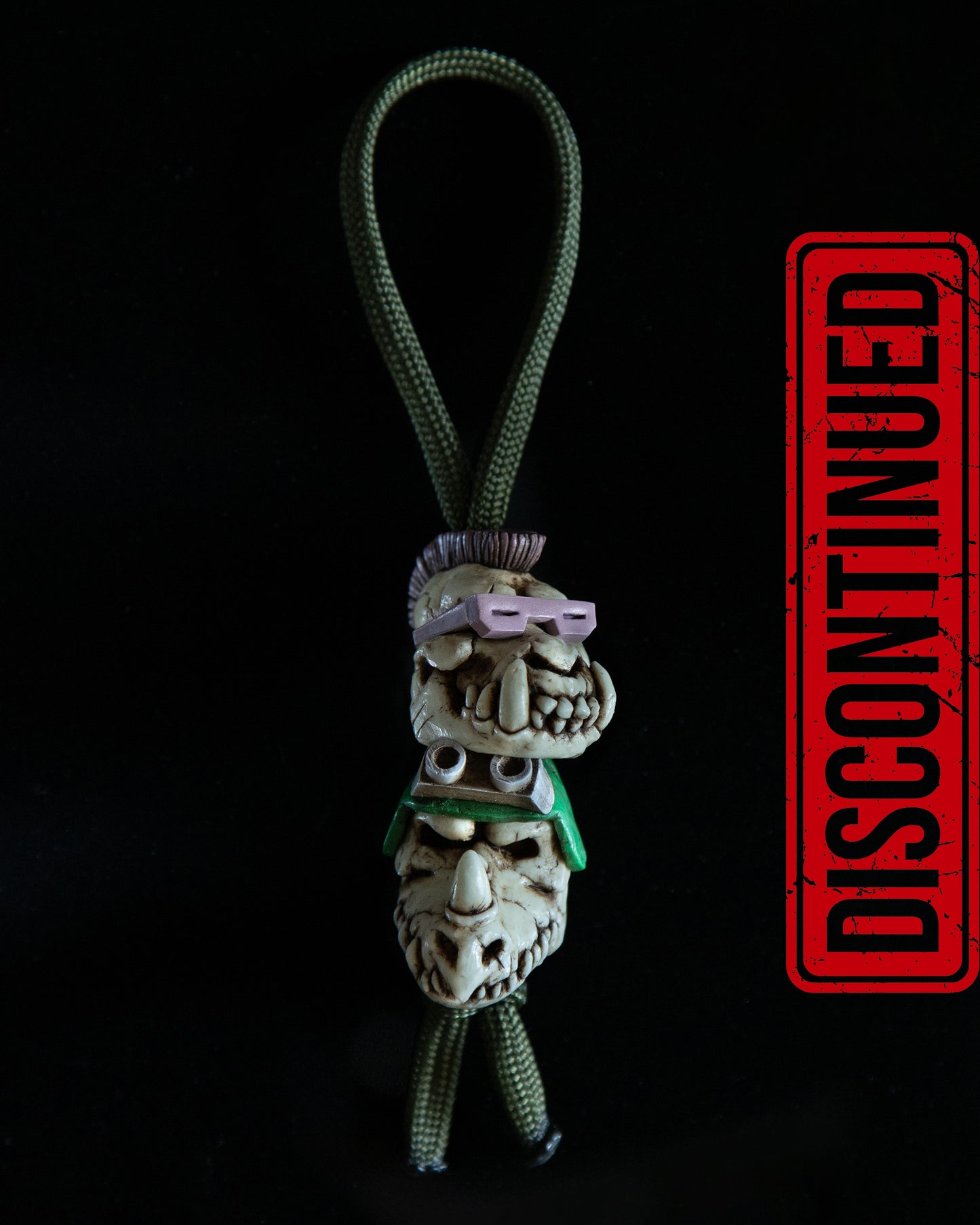 Set of 2 beads: rhino+boar