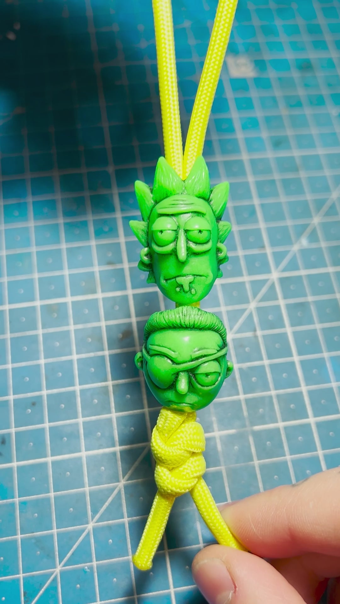 rick and morty, beads, handmade, fan art, c 137, edc