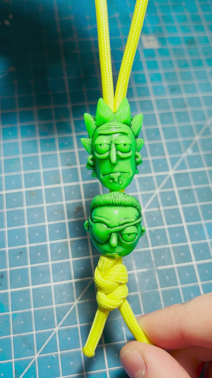 rick and morty, beads, handmade, fan art, c 137, edc