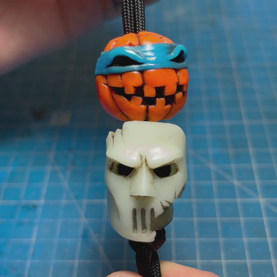 tmnt, teenage mutant ninja turtles, edc, bead, halloween, pumpkin, fan art, collection