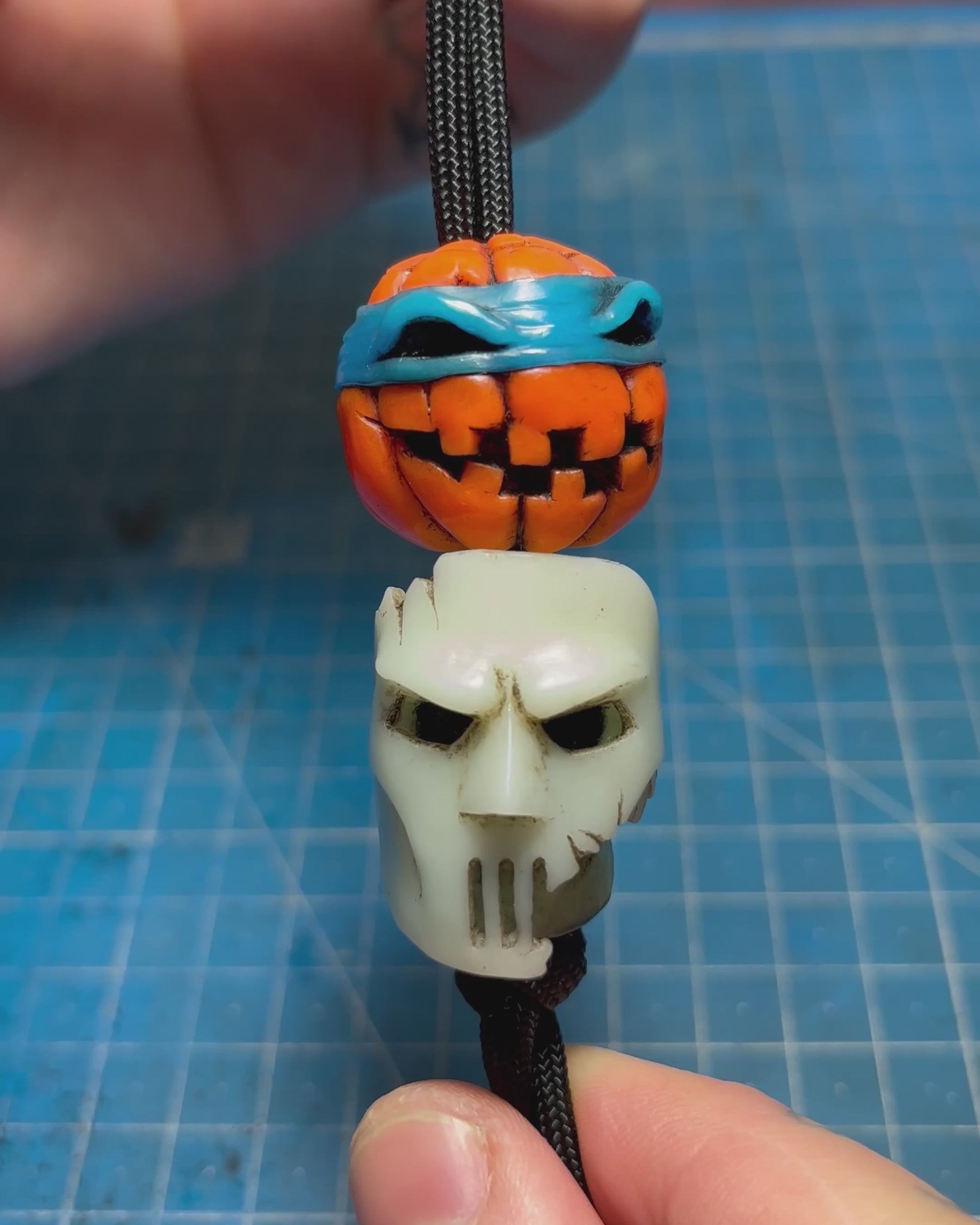 tmnt, teenage mutant ninja turtles, edc, bead, halloween, pumpkin, fan art, collection