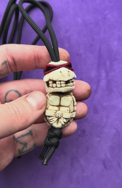 Set of 2 beads: turtle skull+shell (PRE-ORDER)
