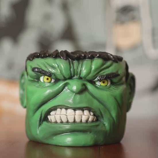 Apes Art, resin art, handmade, boyfriend gift, birthday gift, handcraft, Christmas gift, gift for husband, hulk, smash, fan art, marvel universe, comics, green, pot, planter