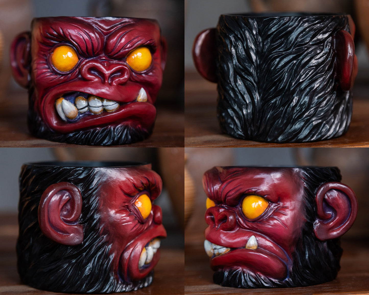 "Hell Ape" resin pot