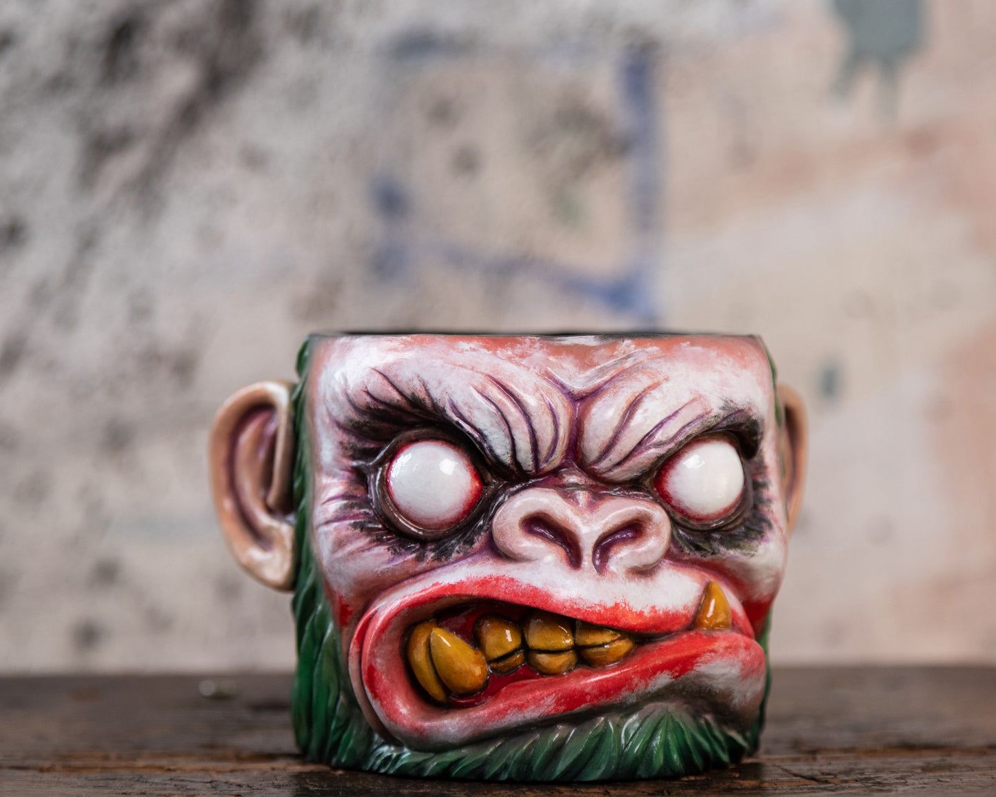 Apes Art, resin art, monkey, monkey pot, handmade, monkey planter, comics gift, boyfriend gift, birthday gift, handcraft, Christmas gift, gift for husband, joker, dc universe, batman, fan art