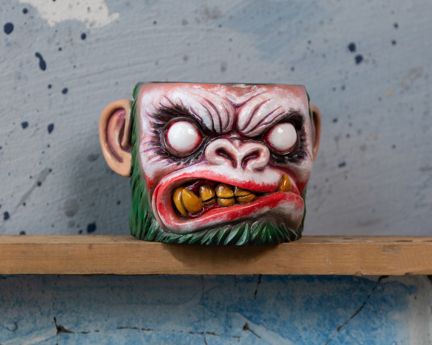 Apes Art, resin art, monkey, monkey pot, handmade, monkey planter, comics gift, boyfriend gift, birthday gift, handcraft, Christmas gift, gift for husband, joker, dc universe, batman, fan art