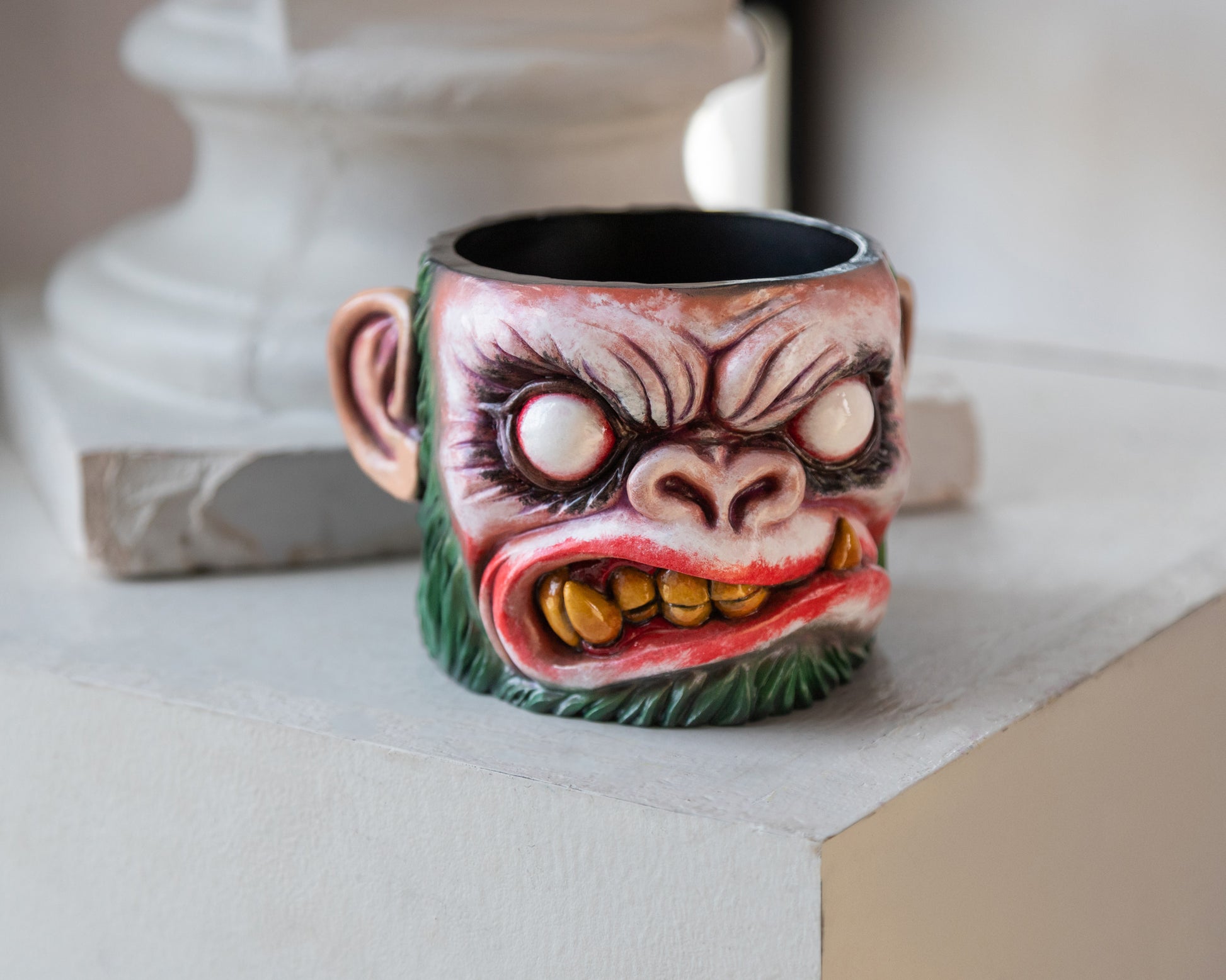 Apes Art, resin art, monkey, monkey pot, handmade, monkey planter, comics gift, boyfriend gift, birthday gift, handcraft, Christmas gift, gift for husband, joker, dc universe, batman, fan art