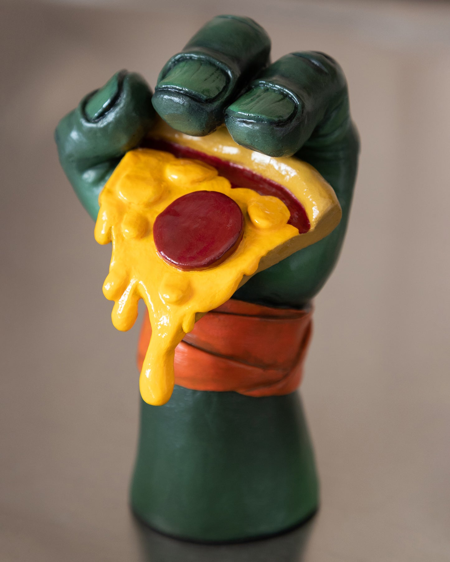 Apes Art, resin art, handmade, teenage mutant ninja turtles, tmnt, Mikey, michelangelo, pizza, figure, pizza lover, comics gift, boyfriend gift, birthday gift, handcraft, Christmas gift, gift for husband