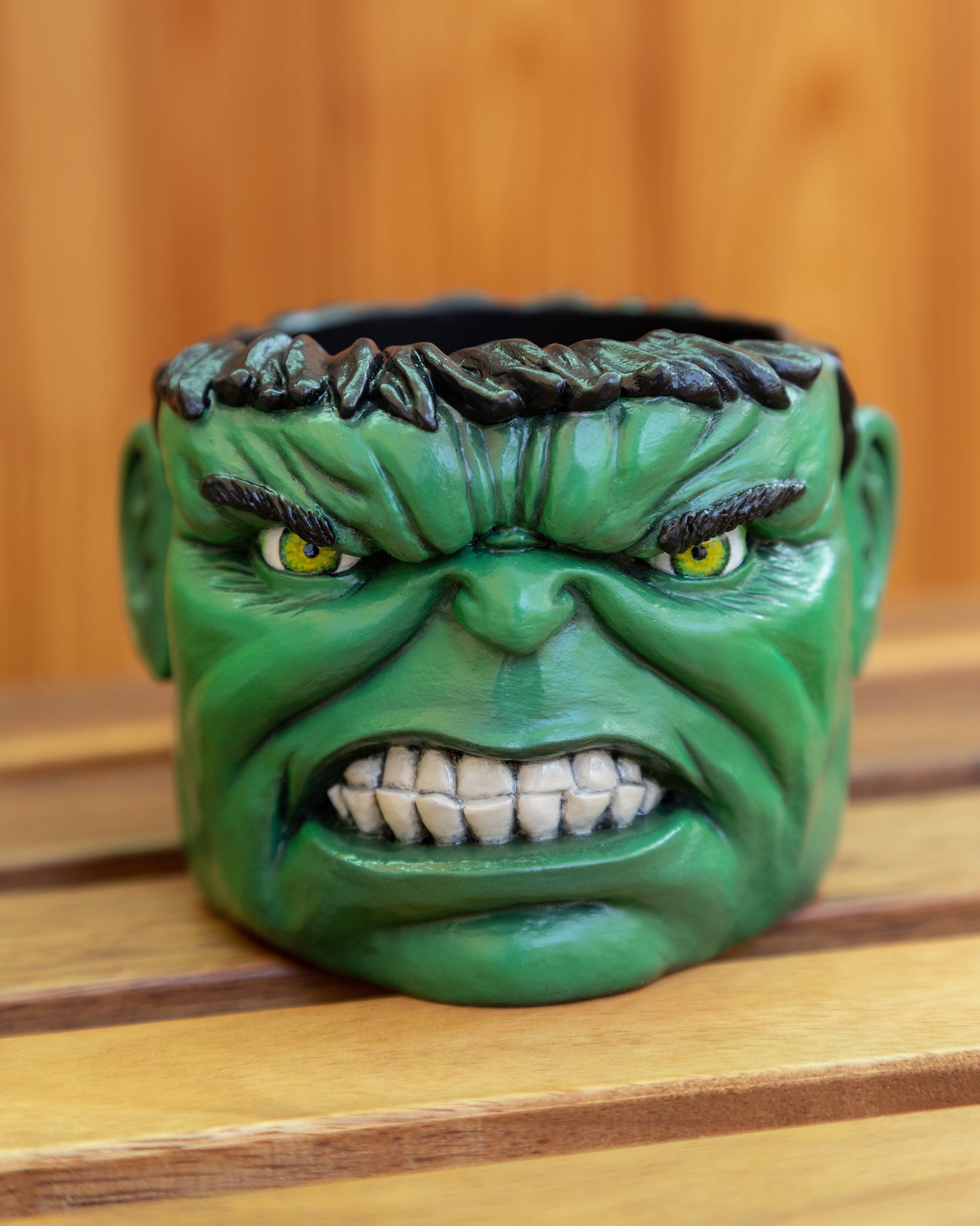 Apes Art, resin art, handmade, boyfriend gift, birthday gift, handcraft, Christmas gift, gift for husband, hulk, smash, fan art, marvel universe, comics, green, pot, planter