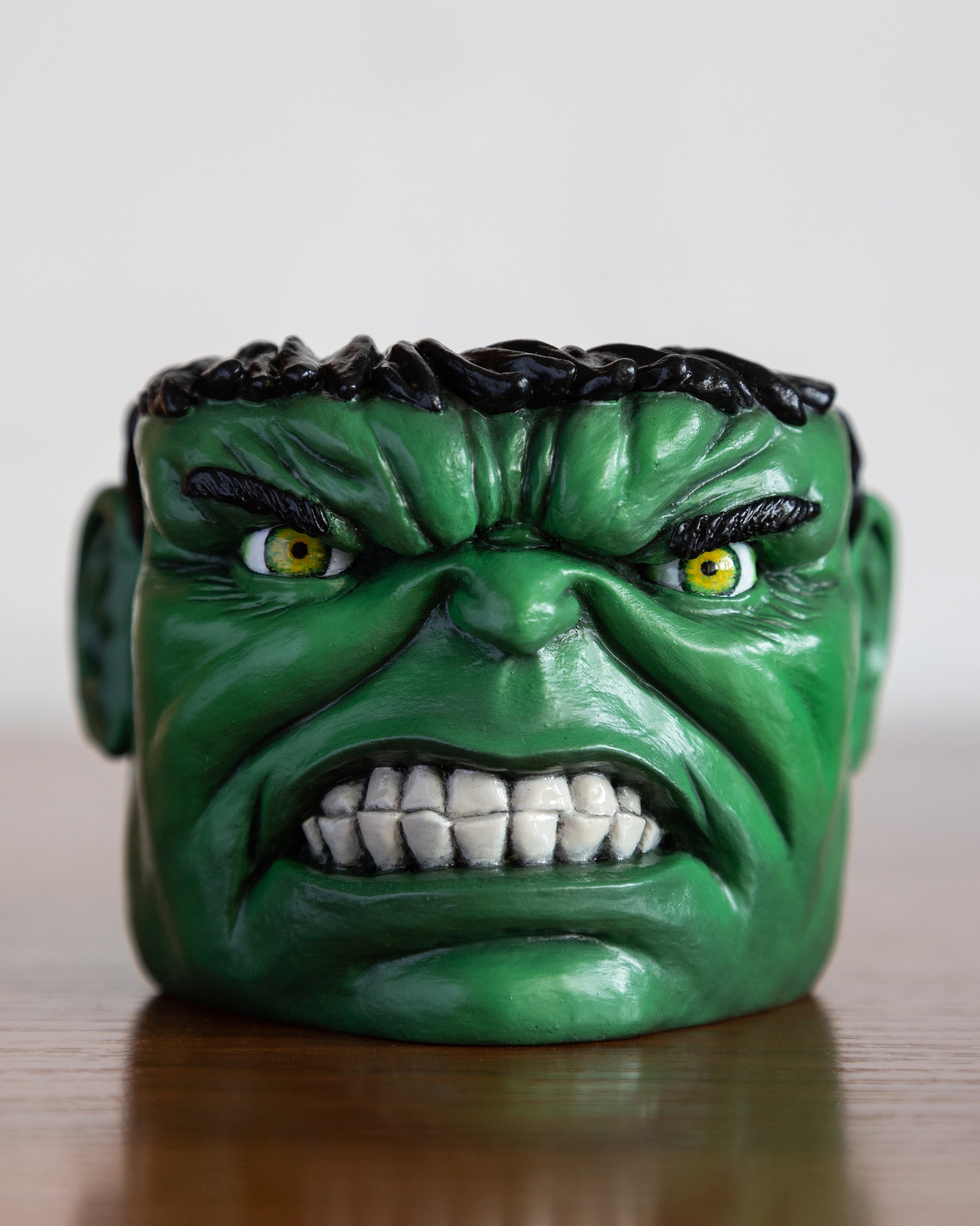 Apes Art, resin art, handmade, boyfriend gift, birthday gift, handcraft, Christmas gift, gift for husband, hulk, smash, fan art, marvel universe, comics, green, pot, planter