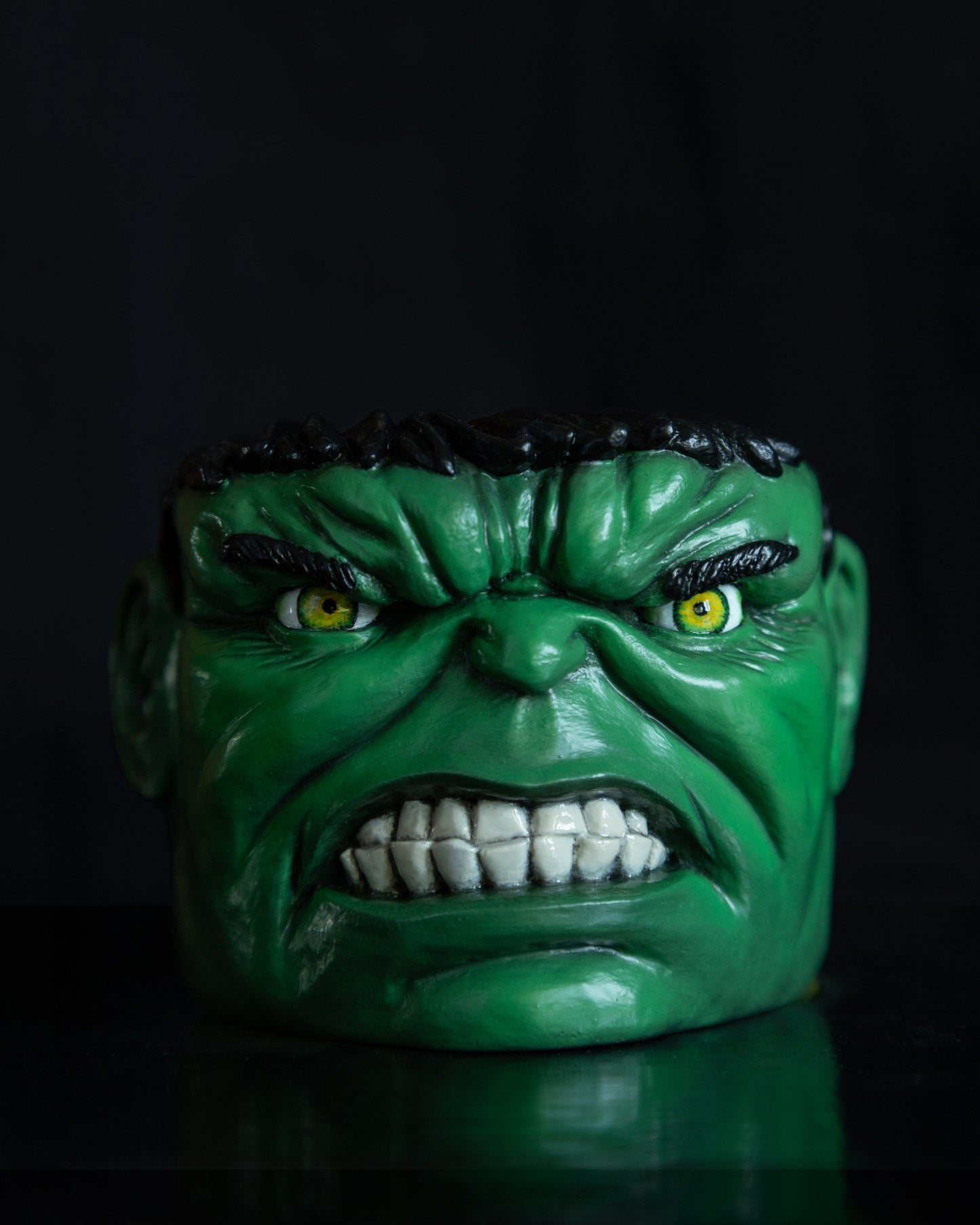 Apes Art, resin art, handmade, boyfriend gift, birthday gift, handcraft, Christmas gift, gift for husband, hulk, smash, fan art, marvel universe, comics, green, pot, planter