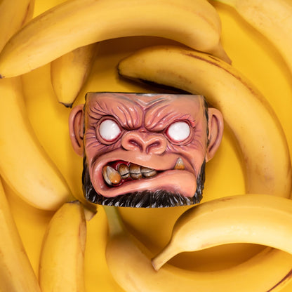 Apes Art, resin art, resin pot, wee pot, planter, handmade, handcraft, gift, boyfriend gift, husband gift, friend male gift, Christmas gift, birthday gift, anniversary gift, banana