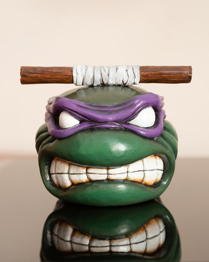 Apes Art, resin art, handmade, teenage mutant ninja turtles, tmnt, stash jar, Donnie, don, Donatello, resin jar, comics gift, boyfriend gift, birthday gift, handcraft, Christmas gift, gift for husband