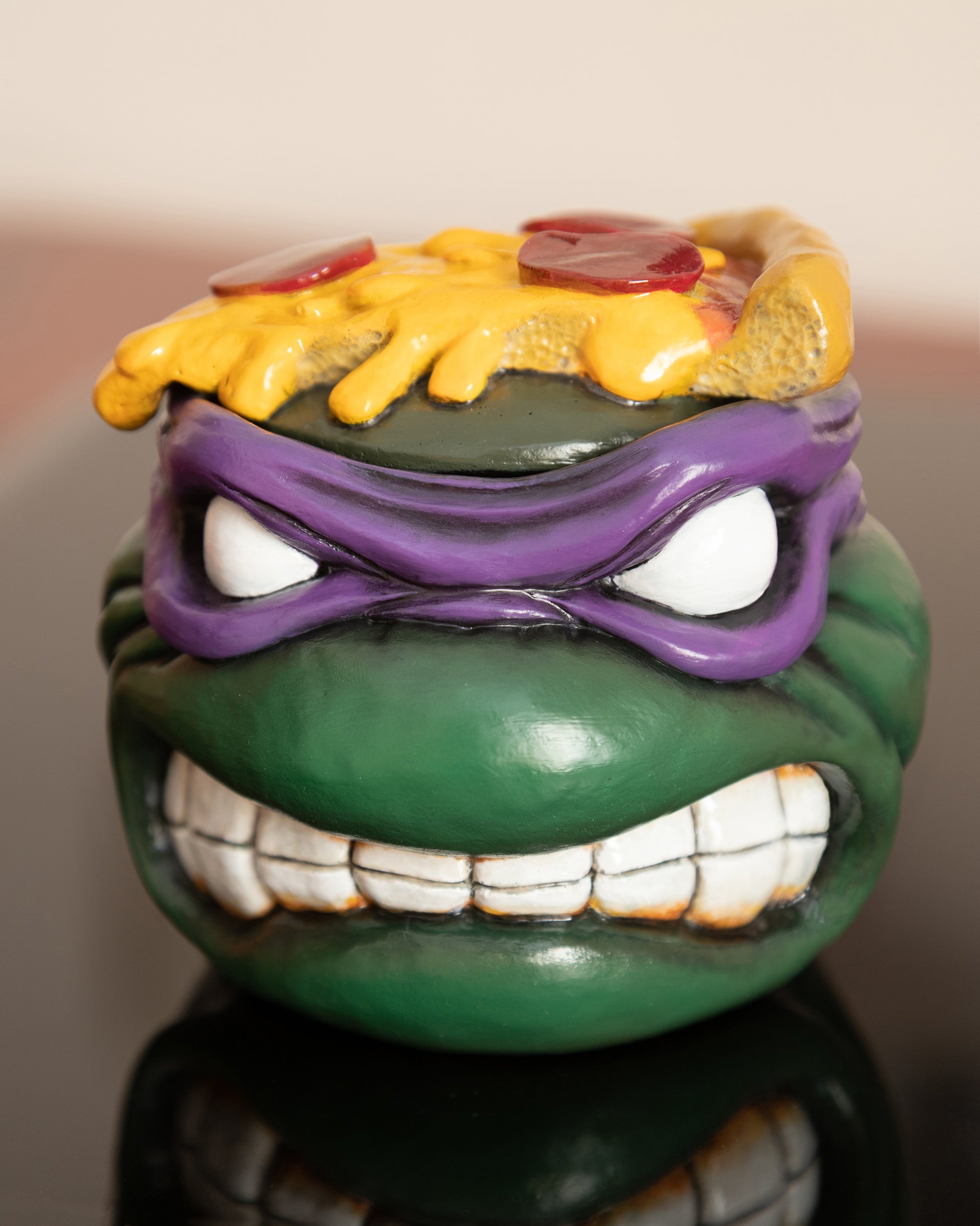 Apes Art, resin art, handmade, teenage mutant ninja turtles, tmnt, stash jar, Donnie, don, Donatello, resin jar, comics gift, boyfriend gift, birthday gift, handcraft, Christmas gift, gift for husband