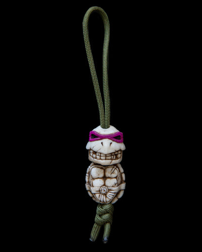 tmnt, tmnt fan art, 4 turtle brothers skull beads, tmnt keychain, ninja turtle skull beads, edc beads, Teenage Mutant Ninja Turtles, tmnt skull, tmnt beads
